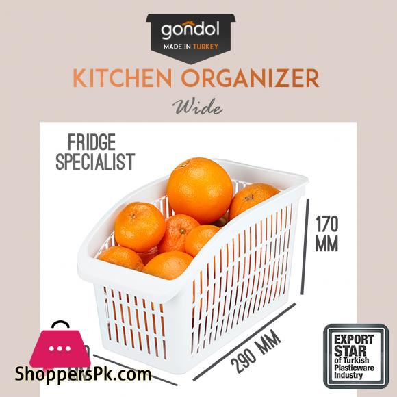 Space-Saving Compact Kitchen Organizer Ideal for fridge storage Wide G116