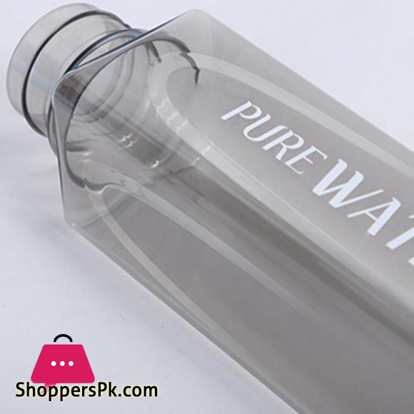 Sport Square Water Bottle 480ml Transparent Drink Bottle with Rope