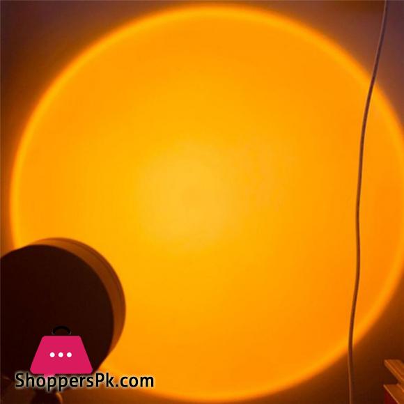 Sunlight Rainbow Sunset Projector Atmosphere USB DC5V Led Night Light Home Coffee Shop Background Wall Decoration Projected Lamp