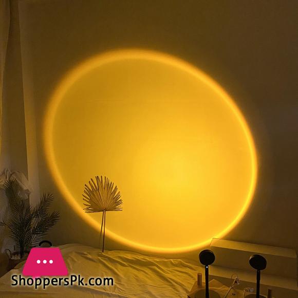 Sunlight Rainbow Sunset Projector Atmosphere USB DC5V Led Night Light Home Coffee Shop Background Wall Decoration Projected Lamp