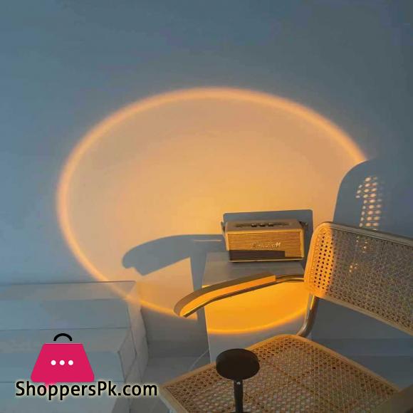 Sunlight Rainbow Sunset Projector Atmosphere USB DC5V Led Night Light Home Coffee Shop Background Wall Decoration Projected Lamp