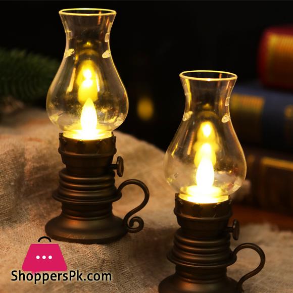 Vintage LED Kerosene Lamp LED Light Decoration Tabletop Lighting