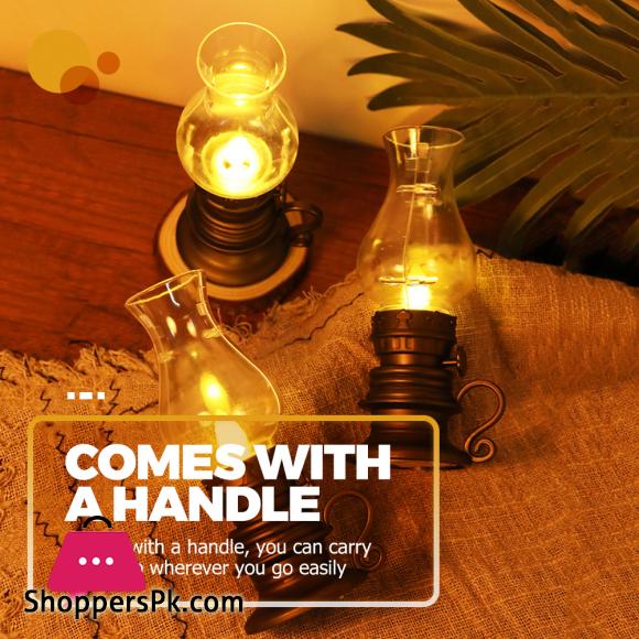 Vintage LED Kerosene Lamp LED Light Decoration Tabletop Lighting