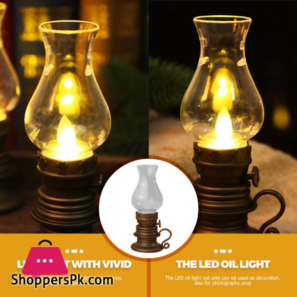 Vintage LED Kerosene Lamp LED Light Decoration Tabletop Lighting
