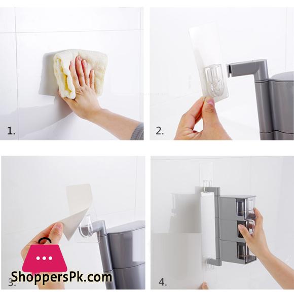 Rotating Seasoning Storage Boxes Spice Jar Condiment Box Spices Storage Wall Hanging Kitchen Organizer Kitchen Accessories
