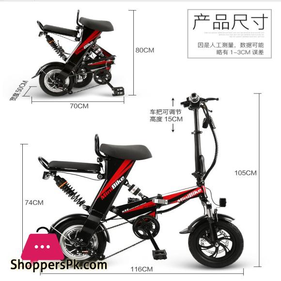 2022 MINI E bike Folding Electric Bike 48V12A Lithium Battery 350W Electric Bicycle Scooter Bike