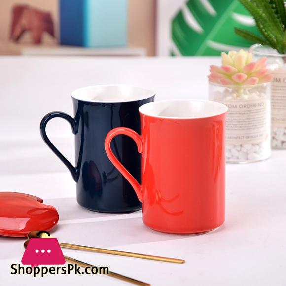 Couple Lovers Mug Colorful Fashion Handle Ceramic Water Cup Coffee Milk Drink With High End Gift Box