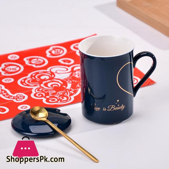 Couple Lovers Mug Colorful Fashion Handle Ceramic Water Cup Coffee Milk Drink With High End Gift Box