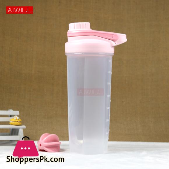 Creative Shake Bottle Plastic Sports Bottles Protein Powder Mixing Outdoor Water Bottle BPA FREE Shaker Bottle 700ML