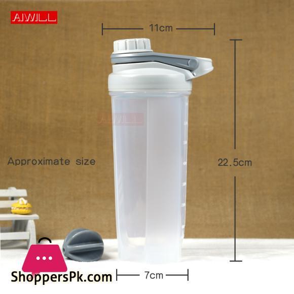 Creative Shake Bottle Plastic Sports Bottles Protein Powder Mixing Outdoor Water Bottle BPA FREE Shaker Bottle 700ML