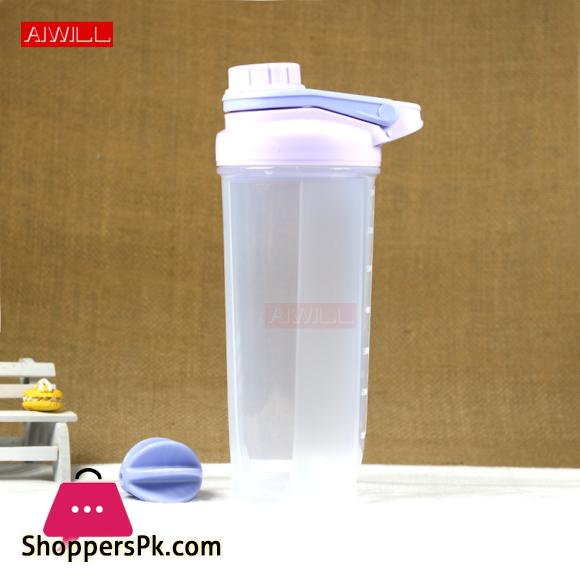 Creative Shake Bottle Plastic Sports Bottles Protein Powder Mixing Outdoor Water Bottle BPA FREE Shaker Bottle 700ML