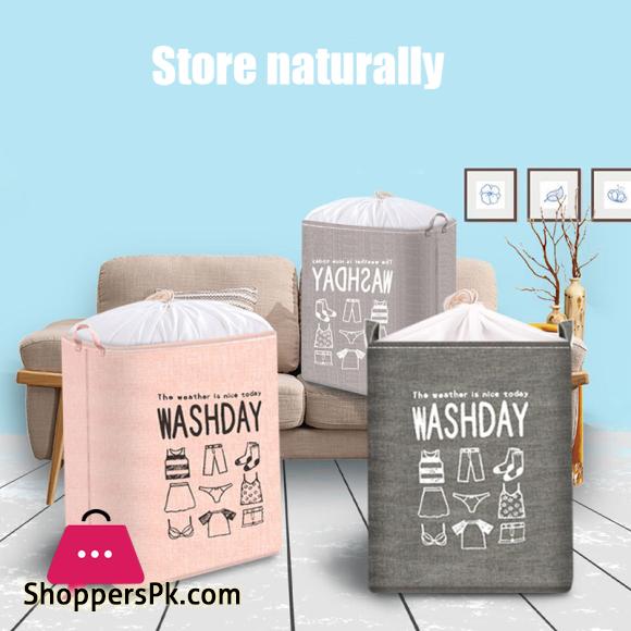 Dirty Clothes Laundry Basket Foldable Laundry Hamper Storage Bin Bucket for Home Bathroom