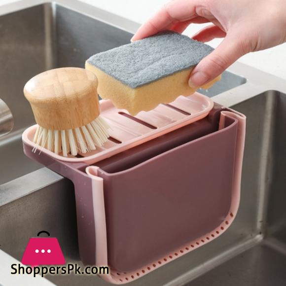 Foldable Sink Drain Basket Kitchen Waste Leaking Basket Sink Side Wet Garbage Sponge Rack Drain Filter Rack Kitchen Tool