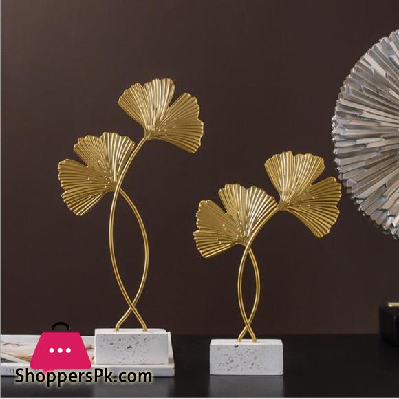 Golden Ginkgo leaf Model Iron TV cabinet Decor Leaf Console Cabinet decoration|Figurines & Miniatures