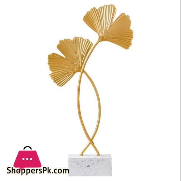 Golden Ginkgo leaf Model Iron TV cabinet Decor Leaf Console Cabinet decoration|Figurines & Miniatures