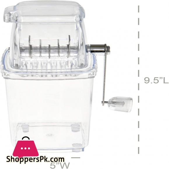 Hand-Crank Ice Crusher Ice-Maker Machine Clear Ice Crusher for Home Use