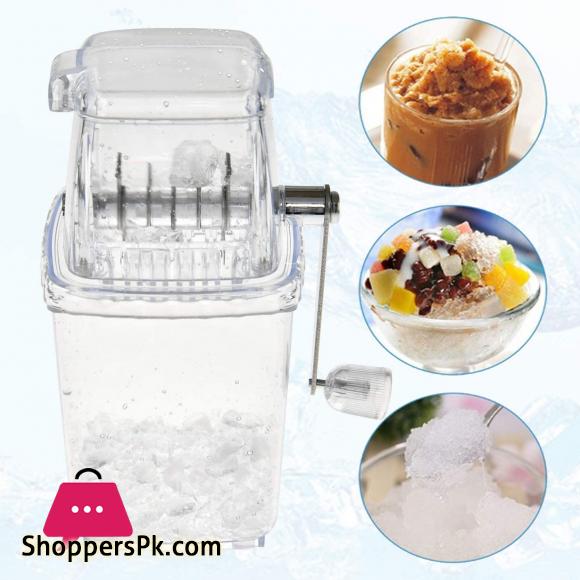 Hand-Crank Ice Crusher Ice-Maker Machine Clear Ice Crusher for Home Use