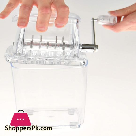 Hand-Crank Ice Crusher Ice-Maker Machine Clear Ice Crusher for Home Use