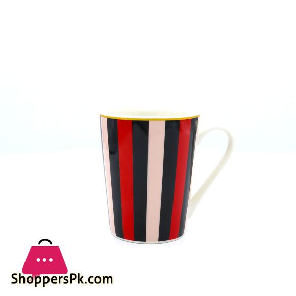 Heritage Milano Tall Mug With Black Stripes – 6 Pieces Set