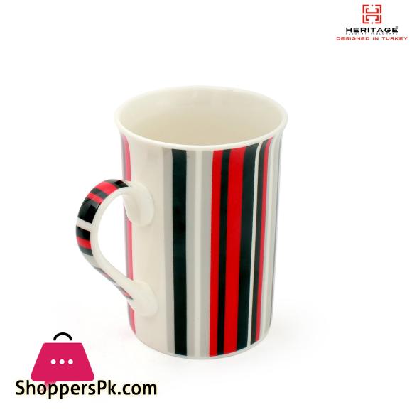 Heritage Stripe Mugs – 6 Pieces Set