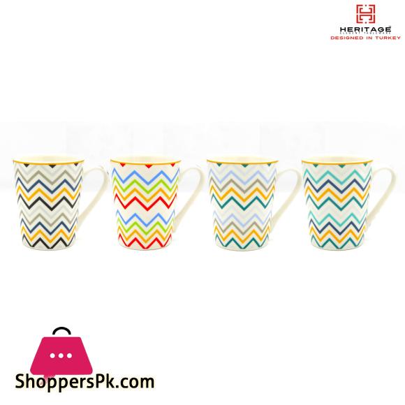 Heritage Wavy Tall Mug – 6 Pieces Set