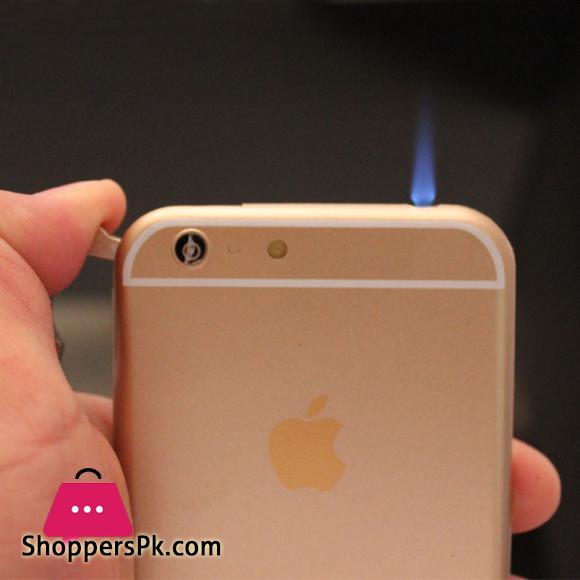 IPhone Refillable Butane Gas Windproof Metal iPhone shape Cigar Lighter Smoking Gadget Amazing Originality Lighters