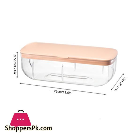 Ice Cube Tray with Lid and Bin Quick Release Silicone Ice Cube Maker Mold with Container for Cocktail Whiskey Bar Kitchen Tools