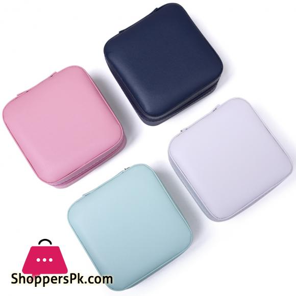 Jewelry Box Hook Pocket Round Waterproof Earring Necklace Ring Bracelet Organizer Square