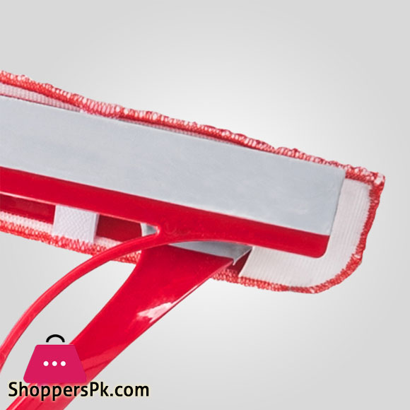 LiAo Double Use Long Glass Cleaning Wiper Window Cleaner with Microfiber Brush & Hand Squeegee - B130062