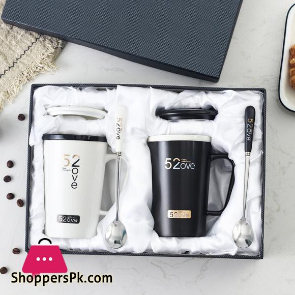 Lovely Couple Mug Gift Box Ceramics Coffee Milk Cups Mugs