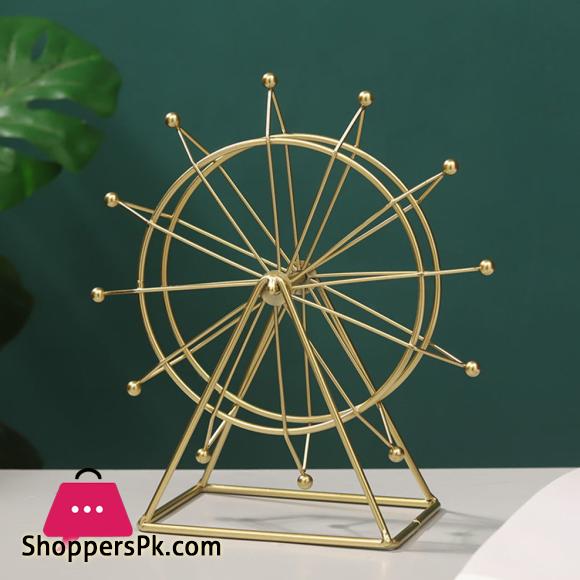 Metal Decorative Ornaments Nordic Iron Ferris Wheel Small Ornaments Office Desktop Wine Cabinet Decorations Home Knickknack|Figurines & Miniatures