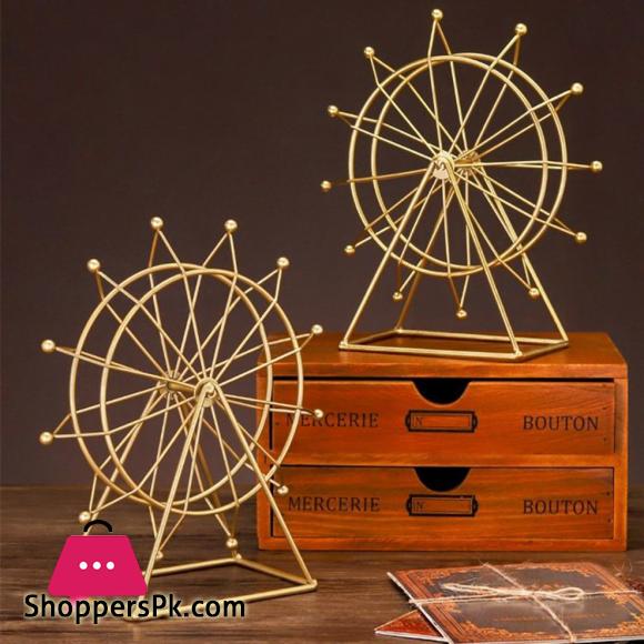 Metal Decorative Ornaments Nordic Iron Ferris Wheel Small Ornaments Office Desktop Wine Cabinet Decorations Home Knickknack|Figurines & Miniatures