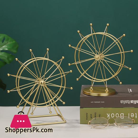 Metal Decorative Ornaments Nordic Iron Ferris Wheel Small Ornaments Office Desktop Wine Cabinet Decorations Home Knickknack|Figurines & Miniatures