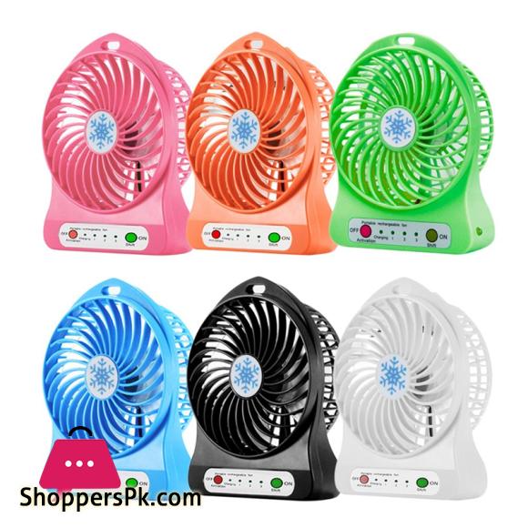 New Mini Desk Fan Portable Mini fan USB ventilador fan Li-ion Battery Rechargeable Multifunctional Fan 3 Gear