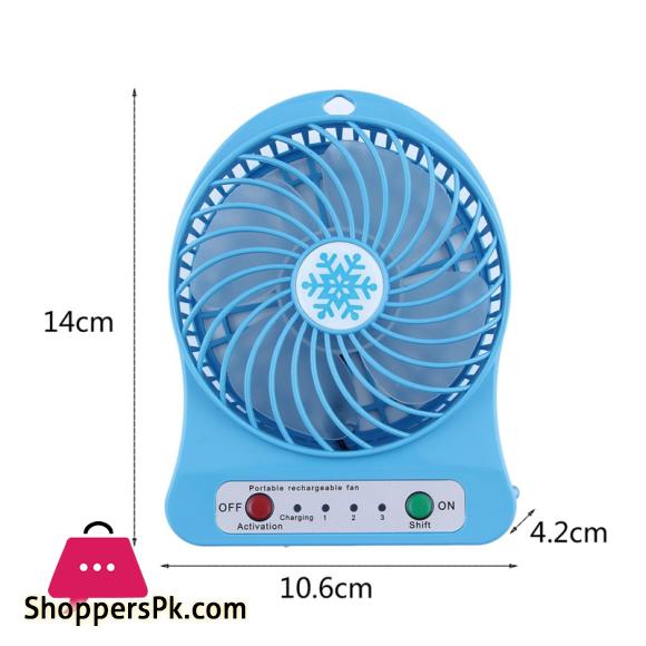 New Mini Desk Fan Portable Mini fan USB ventilador fan Li-ion Battery Rechargeable Multifunctional Fan 3 Gear