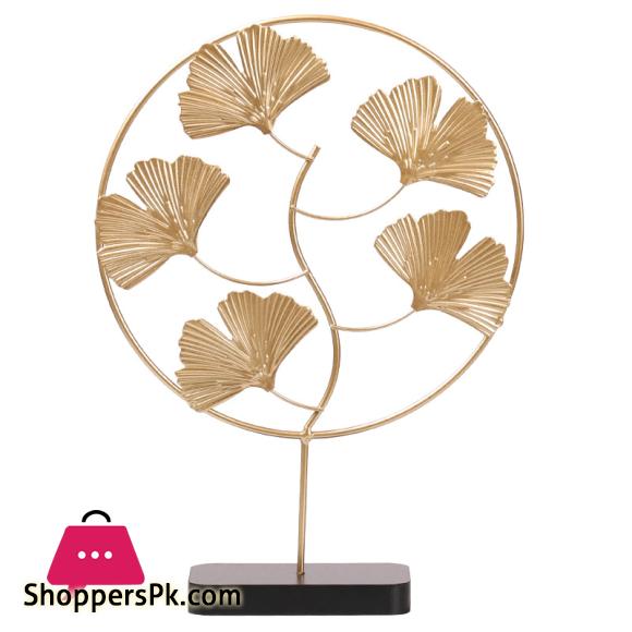 Nordic iron art gold Gingko Leaf Turtle leaf ornaments creative home living room wine cabinet porch decoration