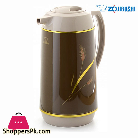Orignal Japan Zojirushi Thermos White Brown - 1 Liter - AHGB10-D