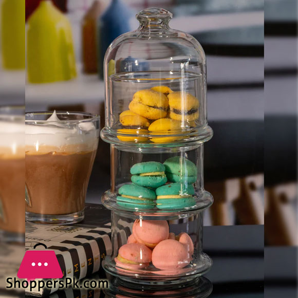 Pasabahce Glass Villa Patisserie Glass (3pcs Part Glass) Balgaria Made