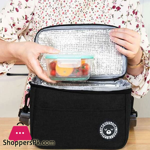 Portable Lunch Bag - 1 Pcs Size : 24x14x17CM