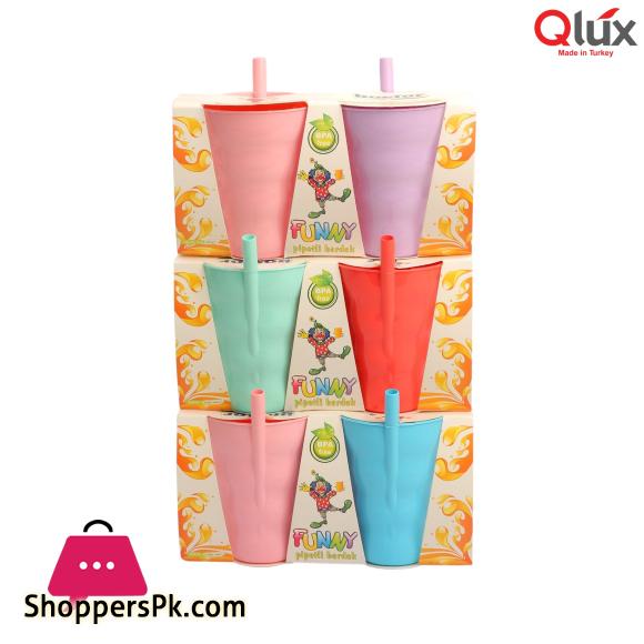Qlux Funny Cup With Pipette 2 Pcs Set