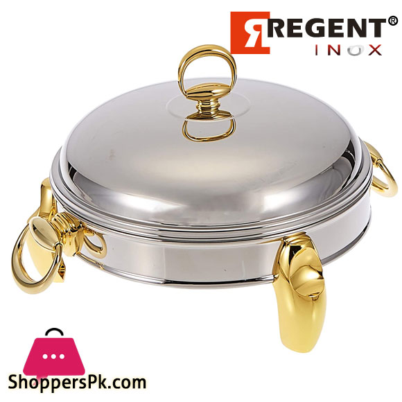 REGENT LUX Round Dish Warmer Serving Dish 2.5 Liter - 173876.G