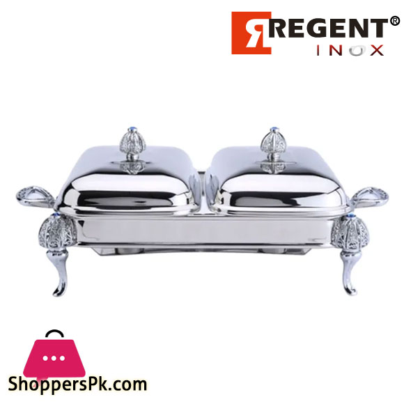 REGENT Royal 1.5 Liter x 2 Double Food Warmer Serving Dish 172946
