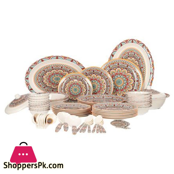 Sky Melamine Mandala Dinner Set Serves 8 Person