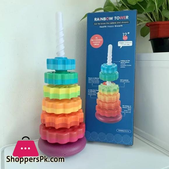 Spin Again Rainbow Tower - 6 stages