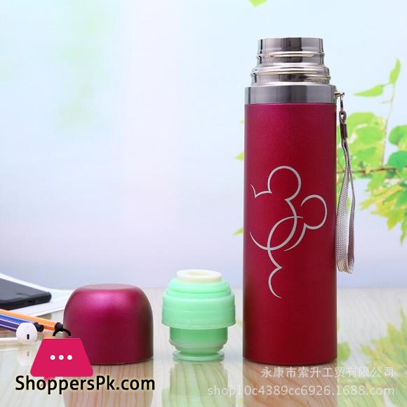 Stainless Steel Vacuum Flask Defects Light Weight 500ml Cartoon Thermos Portable Bottle