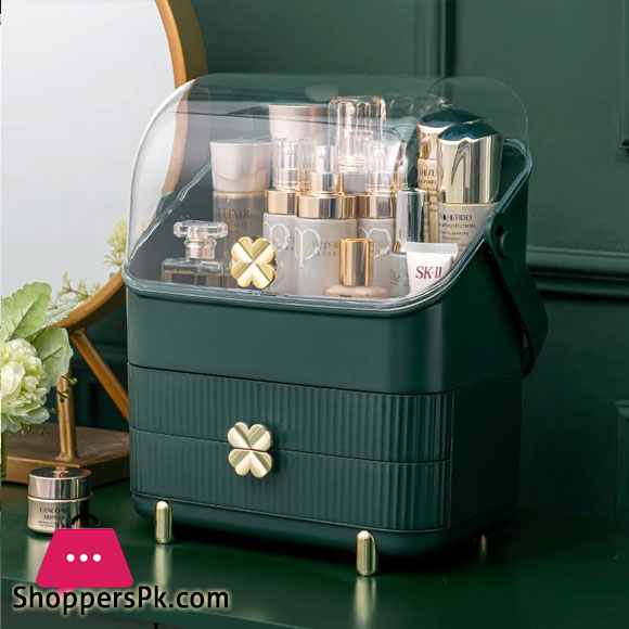 Vintage Organizer The Fortune Clover Multi-Department Makeup Organizer