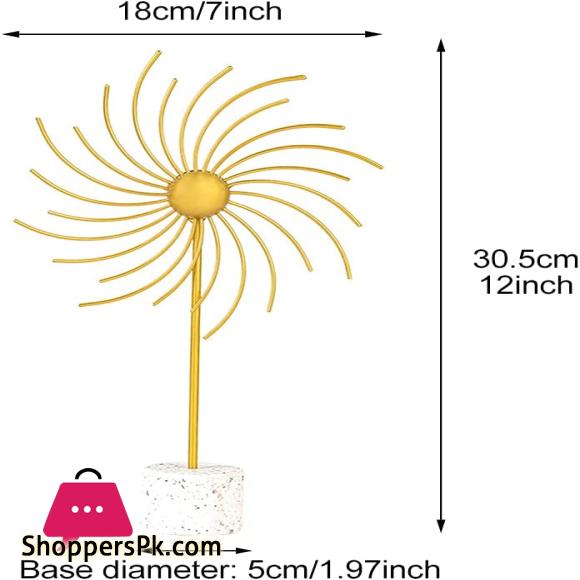 Wind Spinner Windmill Ornament Iron Art Windmill Ornament Metal Wind Sculptures and Spinners Desktop Decorations Home Decoration