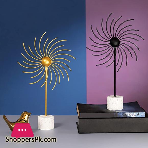 Wind Spinner Windmill Ornament Iron Art Windmill Ornament Metal Wind Sculptures and Spinners Desktop Decorations Home Decoration