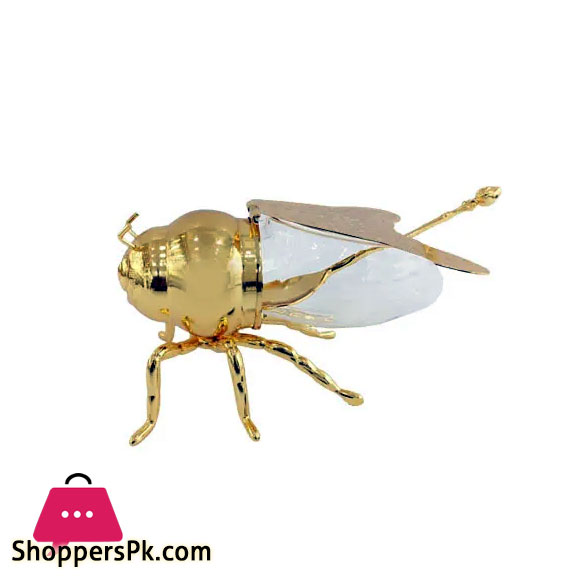 ORCHID Bee Sugar Pot with Spoon