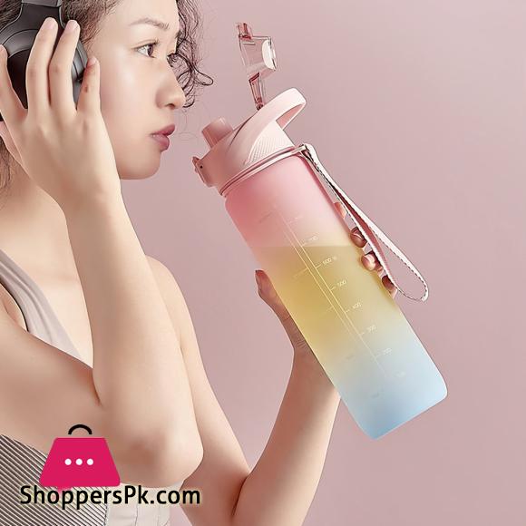 1000ml Fashion Healthy Material Water Bottle Color Change Design Large Capacity Sports Plastic Drinking Bottles Eco Friendly|Sports Bottles